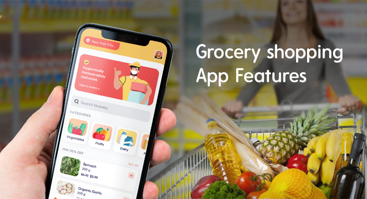 Grocery shopping app features