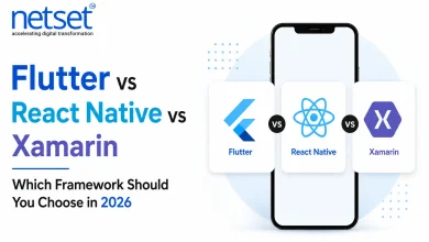 Flutter vs React Native vs Xamarin Which Framework Should You Choose in 2026 : NetSet Software