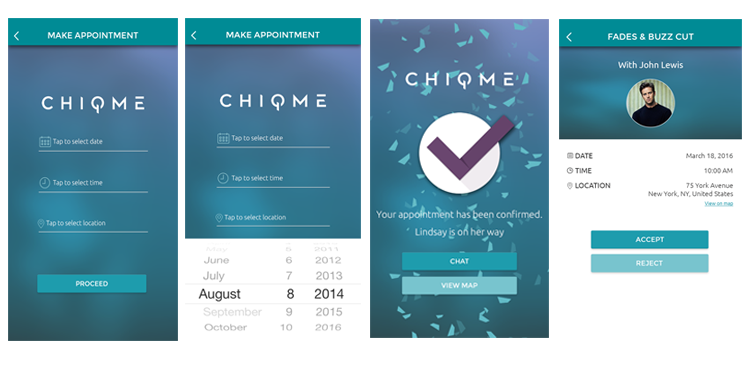 Chiqme App Booking and scheduling
