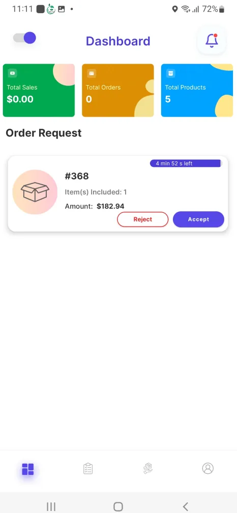 NetSet GoCart customer app screen